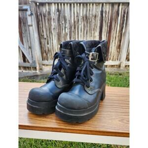90's Chunky L.E.I Platform Combat Grunge Boots- 7.5
